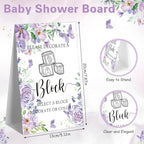 Marsui 136 Pcs Baby Shower Blocks to Decorate Game Kit, Butterfly - Image 4
