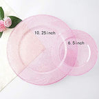 WDF Rose Gold Pink Plastic Plates with Pink Plastic Silverware include 40 Dinner & Salad Plates, 40Forks, 40 Knives, 40 Spoons for Party/Baby Shower/Wedding - Image 4