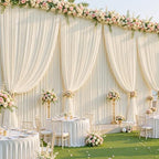 40x8ft Champagne Backdrop Curtain for Parties Wrinkle Free Fabric Backdrop Curtain Wedding Photo Backdrop Drapes for Birthday Party Baby Shower Bridal Shower Photography Back Drop 8 Panels 5x8FT - Image 5