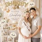 Hombae Dumpling Baby Shower Decorations, A Little Dumpling Is on the Way Party Decorations Kit with Backdrop, Balloon Garland, Boxes, Mom to Be Sash, Headband for Baozi Theme Baby Shower - Image 6