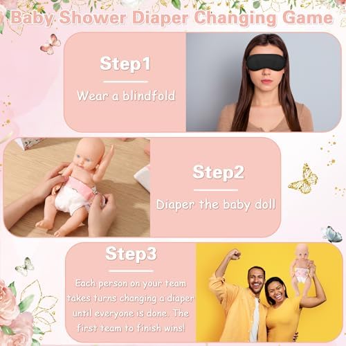 37 Pcs Baby Shower Diaper Changing Game Supplies, Warmth - Image 5