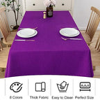 4 Pack Square Table Cloth 52x52 Inch Purple Tablecloth Machine Washable Fabric Polyester Table Cover for Dining, Buffet Parties, Picnic, Events, Weddings and Restaurants（Purple） - Image 6