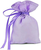 Darling Souvenir 50 Satin Drawstring Gift Pouch Small Wedding Party Favors Bag - 8" x 10" inches Baby Shower Thank You Pouches- Lavender by DarlingSouvenirMADEWITHLOVE