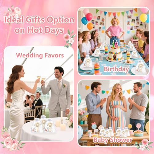 36Pcs Mini Handheld Fans for Wedding Bridal Baby Shower Guests - Image 5