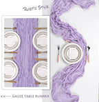 12 Pack 35 x 120 Inch Lilac Purple Table Runner Cheesecloth 10Ft - Image 6