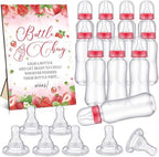 Trelaco 12 Pcs Strawberry Themed Baby Shower Games Bottle Chug Wooden Sign by TrelaCo