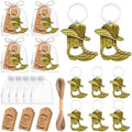 30Set Cowboy Boot Bottle Opener Keychains Baby Shower Return Favors for Guests, Western Bottle Opener Souvenirs for Wedding Birthday Quinceanera Party Favors (Bronze) by VZCBZC