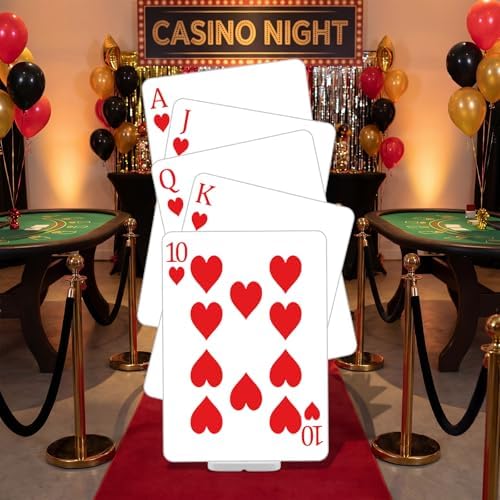 Funrous 4 ft Cardboard Stand-up Party Decor, Playing Cards, 1 Pcs - Image 5