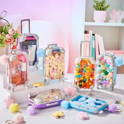 LemonRoad 36 Pcs Clear Mini Suitcase Party Favor Box, Multicolor - Image 4