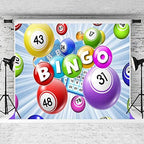 Bingo Backdrop, Lottery Winning Ball Photography Background, 10x10ft - Image 2