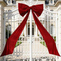 Luxury Giant Velvet Bow Decor Oversized Wall Bow Decorations Bow Decorative for Room Wall Party Birthday Backdrop Baby Shower Decor Front Door Patio Outdoor Wedding Arch by Unknown