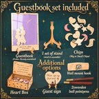 Personalized Wedding Guest Book Alternative Drop Box, Enchanted Night Theme - Image 7