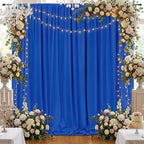 Royal Blue Backdrop Curtains 10ftx10ft Wedding Polyester Photo Drapes - Image 2