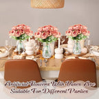Zeyune 37 Pcs Silk Peonies with Vases Fake Flowers,Coffee,Perfume - Image 5