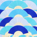 Blulu 40 Pcs Blue Hand Fans Bulk Folding Bamboo Silk Foldable Handheld Fan for Women DIY Line Dance Clapping Popping Wedding Bridal Shower Baby Shower Birthday Party Favors Gift Decoration by Blulu