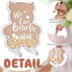 Kosiz We Can Bearly Wait Baby Shower Guest Book Alternative for 60 Guests - Image 3
