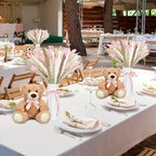 123 Set Bear Baby Shower Table Centerpiece Decor, Pink, Girl - Image 4