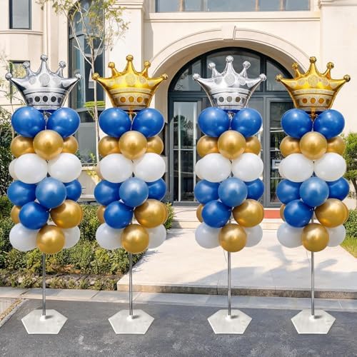 Adjustable Balloon Arch Stand Kit with Sturdy Hexagon Base - Image 7