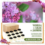 MTLEE 36 Pcs Bulk Candle Mini Mason Jar Candle, Vanilla, Lilac, Jasmine - Image 4