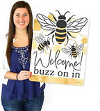 Big Dot of Happiness Little Bumblebee - Party Decorations - Bee Baby Shower or Birthday Party Welcome Yard Sign - Image 7