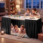 9FT Table Skirt for Teacher Desk Ruffle Desk Skirt for Dorm - Image 2