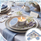 MTLEE 50 Pcs Haze Blue Wedding Thank You Candles Gifts for Guests, Bridal Shower Baby Shower Favors, 1 oz Mini Blue Lavender Scented Soy Wax Candles Tin Bulk for Birthday Aromatherapy Party Favors - Image 4