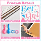 gisgfim 28 Inches Extra Large Gender Reveal Gift Box Kit Balloon Boy Girl - Image 4