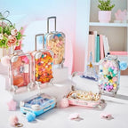 LemonRoad 36 Pcs Clear Mini Suitcase Party Favor Box, Pink，blue - Image 4