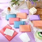 PerKoop 100 Pack Pocket Tissues Travel Slim Packs Small Facial Tissues Wallet Size Toilet Paper for Travel Guest Wedding Supplies, 4 Styles (Morandi Style) - Image 4