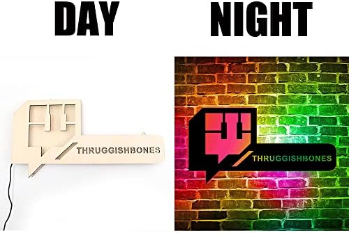 Custom Colorfully Gamer Tag Neon Sign, Twitch Username Game Stream Background Decor Led Neon Sign, 40cm 21cm, 50cm 26cm - Image 2