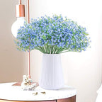 Babys Breath Artificial Flowers Bulk 30 Pcs Blue Gypsophila Faux Flowers - Image 3