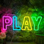 SYLHOME Play Led Neon Light Sign Colorful Kids Room Playroom Wall Decor - Image 6