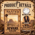 Funrous 5.4 ft Western Wanted Photo Booth Stand up - Image 4