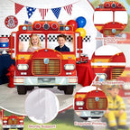 3.94 Ft Fire Truck Corrugated Plastic Standee Cutout Photo Prop - Image 4