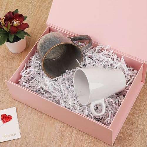 5 Pcs Pink Gift Box for Presents 10.8x7.5x3.5 Inches Magnetic Gift Boxes with Lid Luxury Gift Box for Rectangle Collapsible for Bridesmaid, Wedding, Birthday Gift Packging - Image 5