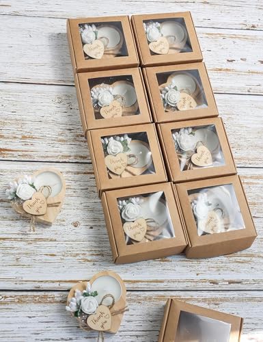100 Piece Wooden Tealight Candle Set for Wedding Favors for Guests, Birthday Party Favors, Baby Shower Favors, Return Favors,Gifts for The Guests, Engagement Parties.(100 Pieces) - Image 4