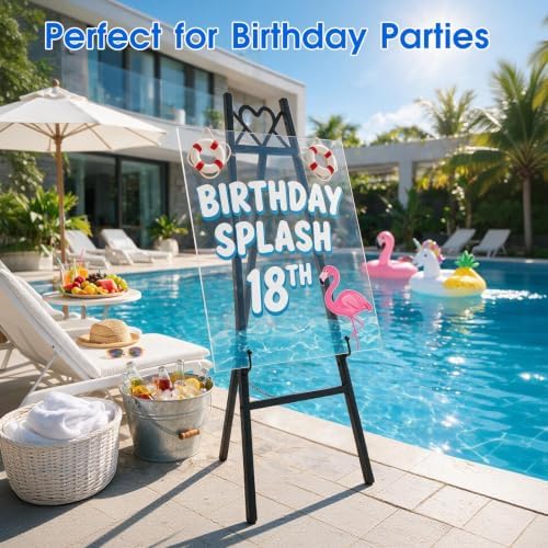 47'' Easel Stand for Wedding Sign Heavy Duty Display for Art - Image 3