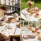 50 PCS Vintage Floral Teapot Napkin Ring Vintage Teapot Napkin Holder Tea Party Table Decor for Floral Theme Tea Party Birthday Wedding Bridal Shower Supply - Image 5