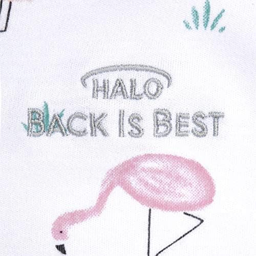 HALO 100% Cotton Sleepsack Swaddle, 3-Way Adjustable Wearable Blanket, TOG 1.5, Flamingos, Newborn, 0-3 Months - Image 2
