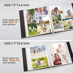 HoneyTolly Large Photo Album, Self-Adhesive, 60 Pages, Linen Cover, Ideal Gift for Family, Wedding, Baby, Christmas, Anniversary - Grass Green - Image 6