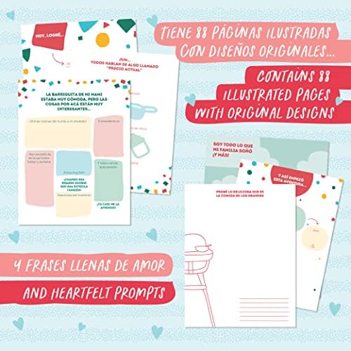 Baby Memory Book - Libro de Recuerdos para bebé Mi Primer Añito - Photo Album Spanish - First Year Keepsake Milestone Hardcover - Scrapbook, Stickers, Slip Case - Regalo - Image 6
