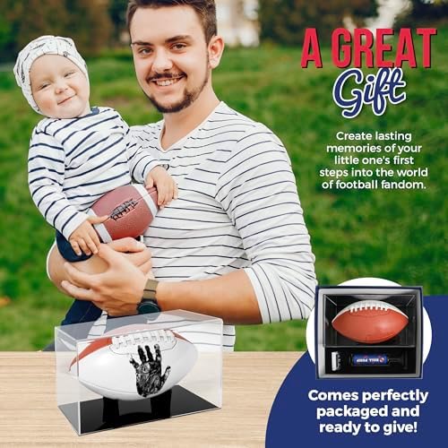 Circa Print Baby Football Handprint Kit, Ink Pad for Hand and Footprints - Unique Keepsake for Dads, Baby Shower Present for New Moms, Newborn Gifts - Image 6