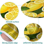 Citrus Burst Print Oval Table Cloth Stain and Wrinkle Resistant Washable for Event Wedding Banquet & Parties Fits for 48" x 68" Oval Table - Image 5