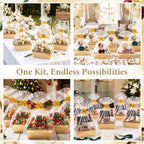 EVELOMO 10 Pack Empty Gift Baskets to Fill - 12" x 10" Large Baskets for Gifts Empty, Sturdy DIY Gifts Baskets Sets with 500g Crinkle Cut Papers for Birthdays Weddings Parties and Holidays (Kraft) - Image 6