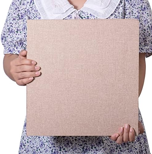 Large Photo Album Self Adhesive 4x6 5x7 3x5 8.5x11 Scrapbook Magnetic Album DIY Scrap Book Length 13 x Width 12.8 (Inches) 120 Sticky Pages Linen Cover DIY Photo Album (Khaki) - Image 6