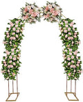 3-Layer Arch Backdrop Stand Metal Open Arch Backdrop Frame U Shaped Wedding Arches for Climbing Plant Outdoor & Indoor, Party Ceremony Decoration by KONGKUNI