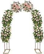 3-Layer Arch Backdrop Stand Metal Open Arch Backdrop Frame U Shaped Wedding Arches for Climbing Plant Outdoor & Indoor, Party Ceremony Decoration by KONGKUNI