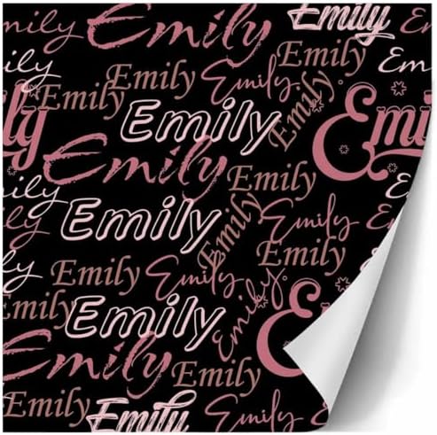 AOFUN Personalized Name Heart Custom Name Gift Wrapping Paper Personalized Gift Wrap Paper Personalized Gift Wrap Paper Custom Gift Tissue Paper 5 Rolls 58"" x 23"", Style 26 - Image 3