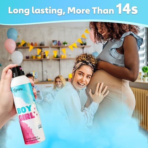 Large Gender Reveal Fire Extinguisher Set for Newborn Baby, 4Pcs Blue Gender Reveal Smoke Bombs, Color Blaster for Cool Gender Reveal Ideas, Confetti Power Cannon Shooter Party Supplies - Image 5
