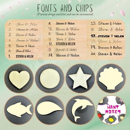 Dolphin Guest Book Alternative Drop Box Frame, Personalized Beach Wedding - Image 8